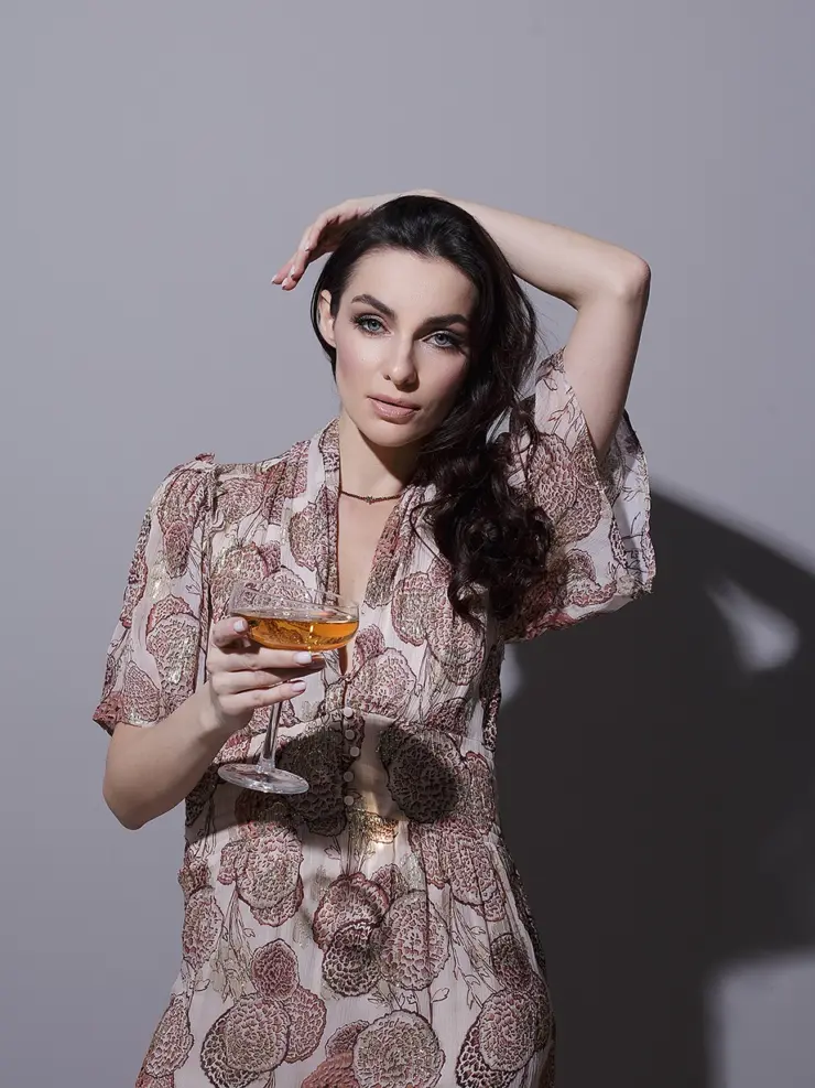 BA&SH платье с люрексом