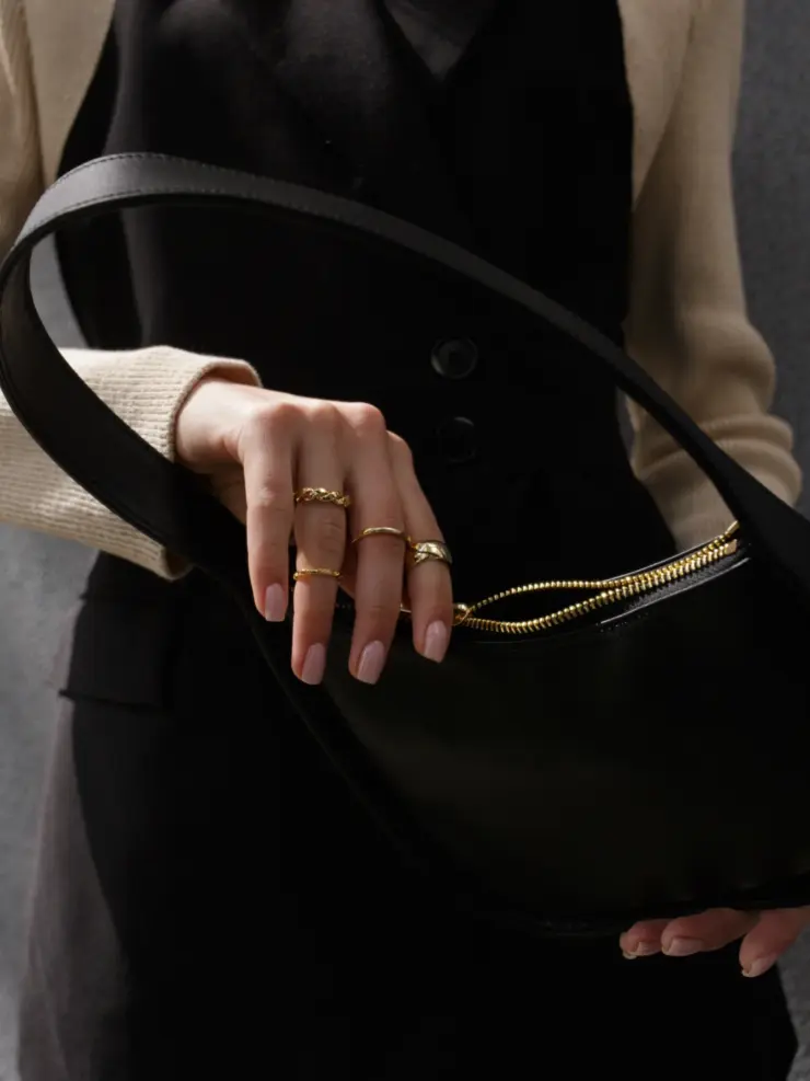 by KOREA кольцо "квартет коса"